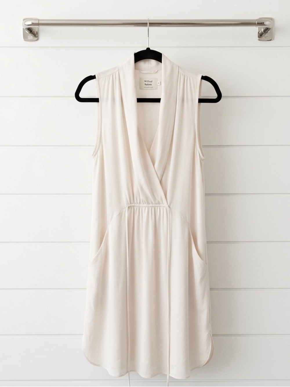 Aritzia Wilfred Sabine cream color mini dress size medium